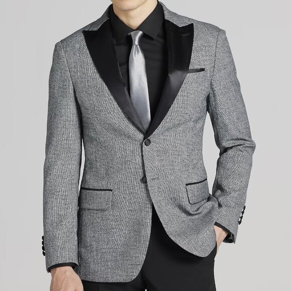 NEW Egara Slim Fit Satin Trim Dinner Tuxedo Jacket 36R - Picture 1 of 5